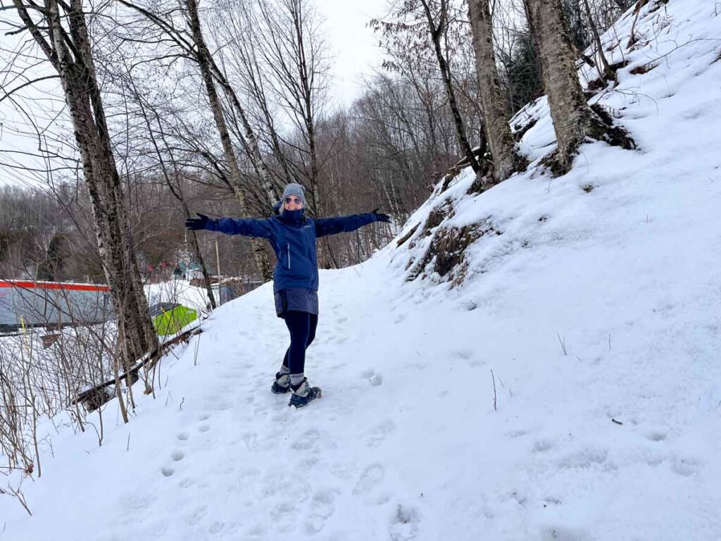 Sentier de randonnée enneigé à Coaticook - Snowy hiking trail in Coaticook